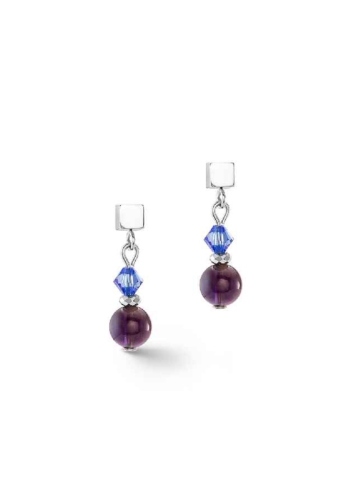 Фото Серьги Purple-Blue Coeur de Lion 4345/21-0807
