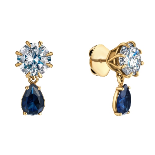Фото Серьги пусеты PICCOLO PIACERE Fiore di Firenze OR1610 CRYSTAL BLU