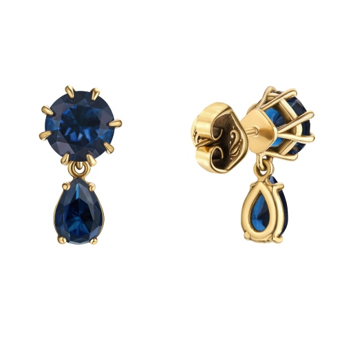 Фото Серьги пусеты PICCOLO PIACERE Fiore di Firenze OR1610 BLU