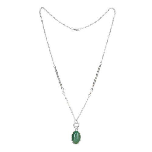 Фото Колье GREEN AVENTURINE Fiore Luna Classic Fiore Luna LN5155 G/S