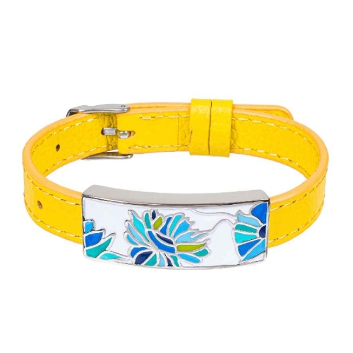 Фото Браслет на желтом кожанном ремешке Fiore Luna Classic Fiore Luna CB03599-14A