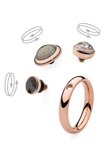 Фото Кольцо - База Basic Small Gold 16.0 мм Qudo 627052 RG