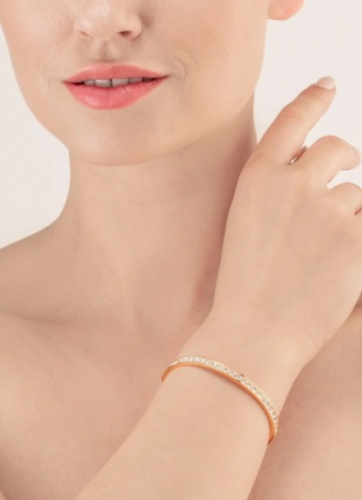 Фото Браслет Crystal-Rose gold 19 см Coeur de Lion 0131/37-1822