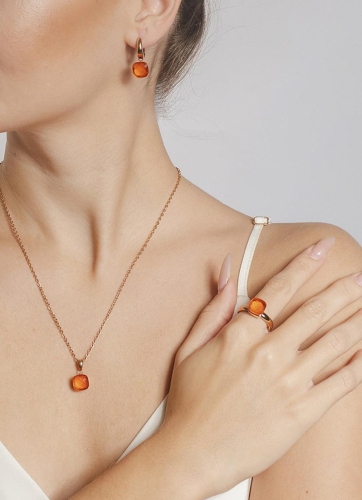 Фото Кольцо Firenze Qudo 611942 BR/RG