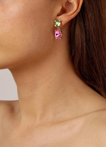 ANTONIA SG GREEN/ROSE серьги 420094