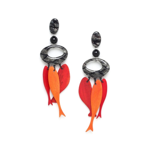 Фото Серьги Poisson rouge Nature Bijoux 12-77010