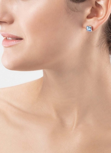 Фото Серьги Light Blue-Silver Coeur de Lion 0500/21-0741