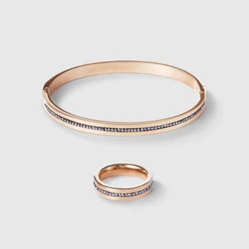 Фото Кольцо Anthracite-Rosegold Coeur de Lion 0226/40-1223 55