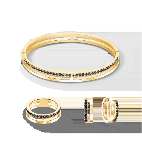 Фото Браслет Black-Gold Coeur de Lion 0136/32-1316 19