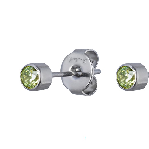 Фото Пусеты Cubic zirconia Apple Green Fiore Luna Classic SWE0128 AG S
