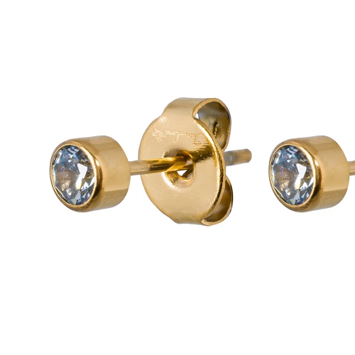Фото Пусеты Cubic zirconia Ske Blue Fiore Luna Classic SWE0128 SB G