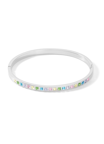 Фото Браслет Multi-Pastel-Silver 19 см Coeur de Lion 0130/37-1580