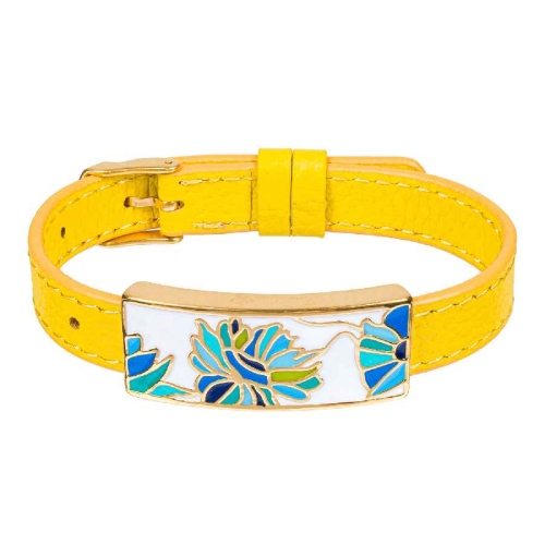 Фото Браслет на желтом кожанном ремешке Fiore Luna Classic Fiore Luna CB03599-24A