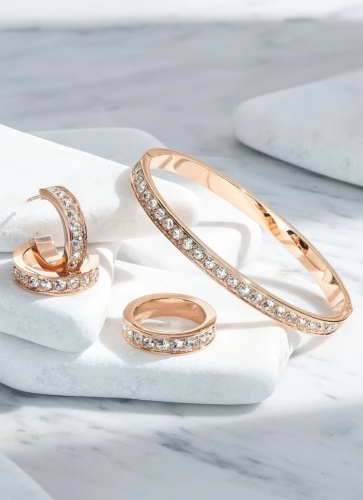 Фото Браслет Crystal-Rose Gold Coeur de Lion 0127/33-1822