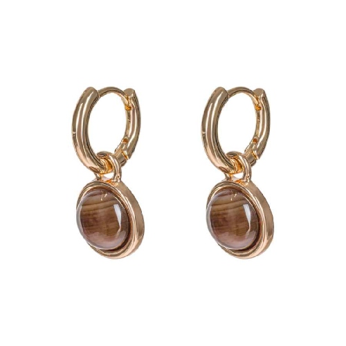 Фото Серьги COFFE AGATE Elegia Fiore Luna LE1112 BR/G
