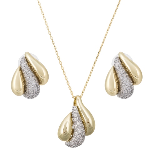 Комплект колье+серьги Fiore Luna SG205870E-001 G