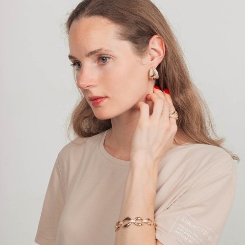 Серьги the weave gold Mason ABE28377-01 G