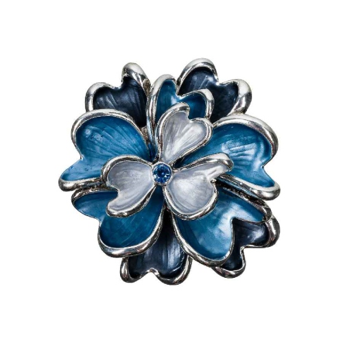 Фото Брошь Цветок Fiore Luna Classic XZ1153.23 BL/S