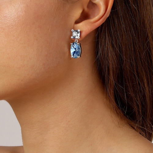 Серьги ANTONIA SS LIGHT BLUE/CRYSTAL