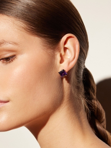 Фото Серьги пусеты VIVIENNE Fiore di Firenze OR1606 AMETISTA PICCOLO