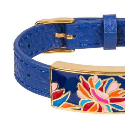 Фото Браслет на синем кожанном ремешке Fiore Luna Classic Fiore Luna CB03599-2A