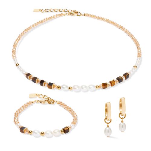 Фото Колье Cosmic Pearls deep gold Coeur de Lion 1135/10-1110