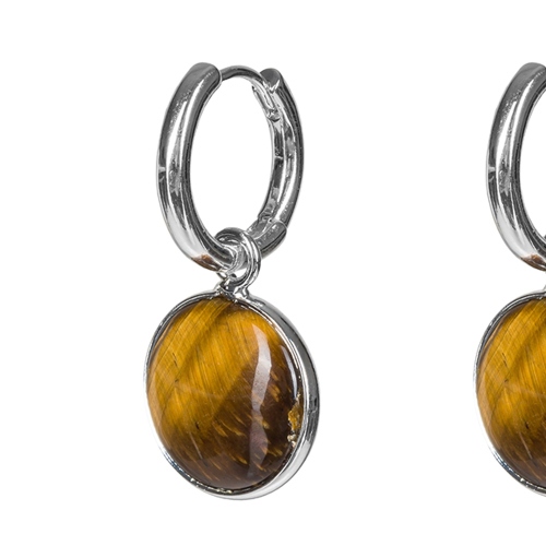 Фото Серьги TIGER EYE Elegia Fiore Luna LE1120 BR/S