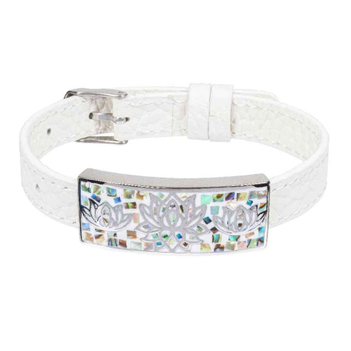 Фото Браслет на белом кожанном ремешке Fiore Luna Classic Fiore Luna CB03596-11A