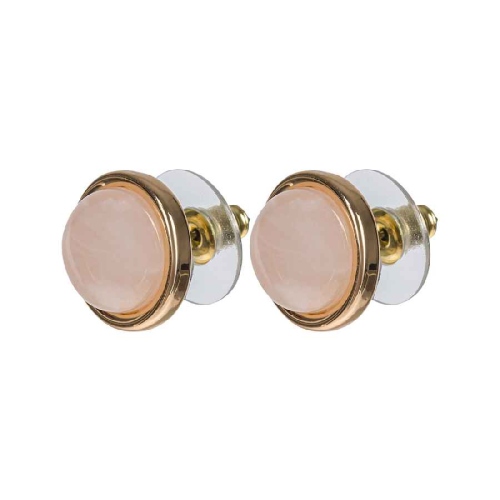 Фото Пусеты ROSE QUARTZ Elegia Fiore Luna LE1108 R/G