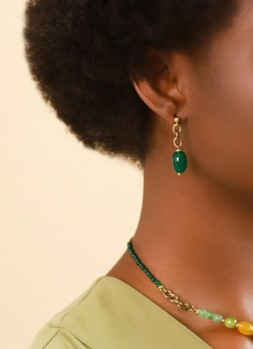 Фото Серьги Agata verde Nature Bijoux NB24.1-12CP79060