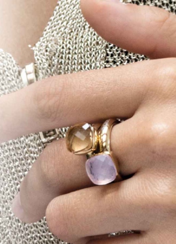 Фото Кольцо Firenze Rose Water Opal 18 мм 611825 R/RG