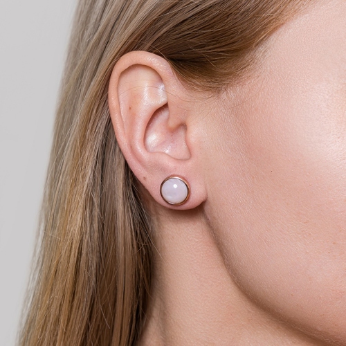 Фото Пусеты Сфера SHELL ROSE Art Deco Fiore Luna AE02913-3 R/RG