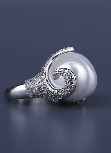 Кольцо Madreperla MP02001029 silver/white
