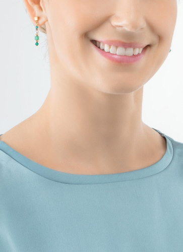 Фото Серьги Green-Gold Coeur de Lion 4355/21-0516