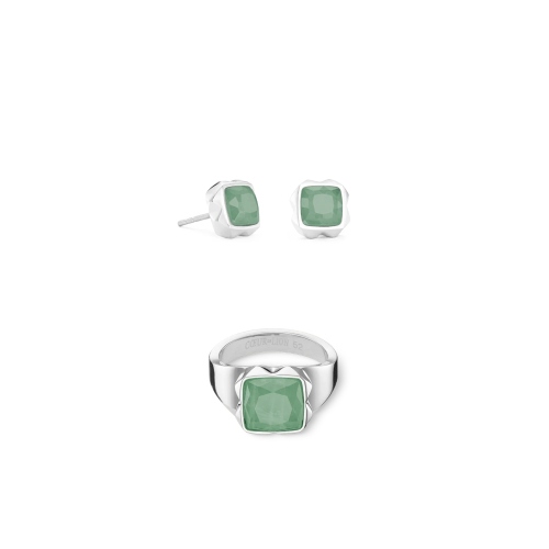 Фото Серьги Green-Silver Coeur de Lion 1200/21-0517