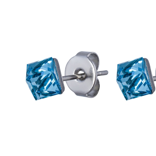 Фото Пусеты Crystal Sky Blue Fiore Luna Classic SWE0127/1 SB S