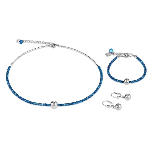 Фото Серьги Blue-Silver Coeur de Lion 4932/20-0717