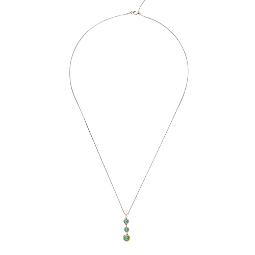 Фото Колье Green colors Kristal Fiore Luna B2101SW-N01.16 G/MIX