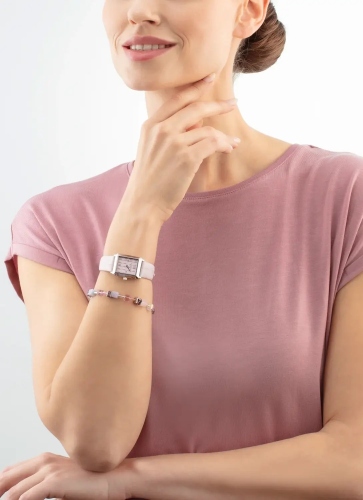 Комлпект Coeur de Lion Часы Rose + Браслет Pink Lilac 7670/53-1917