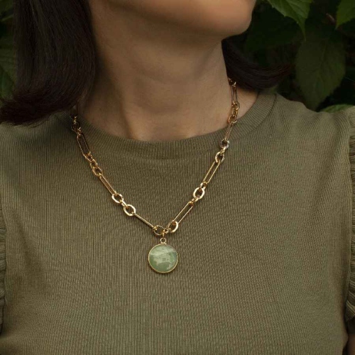 Фото Колье GREEN AVENTURINE Elegia Fiore Luna LN5150 G/G