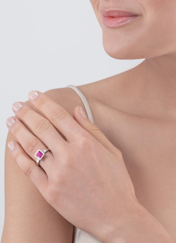 Фото Кольцо Pink Silver Coeur de Lion 0500/40-0417 56