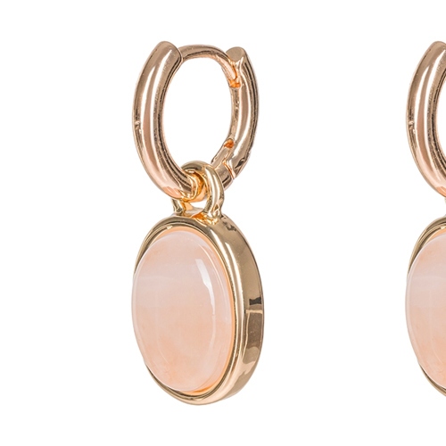 Фото Серьги ROSE QUARTZ Elegia Fiore Luna LE1202 R/G