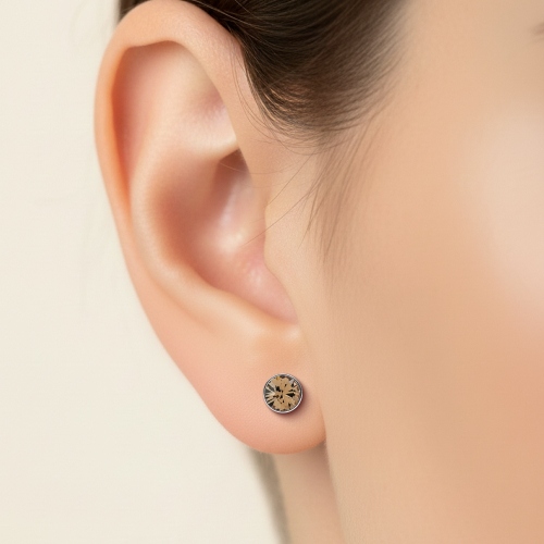 Пусеты Greige Fiore Luna SWE297 GR S