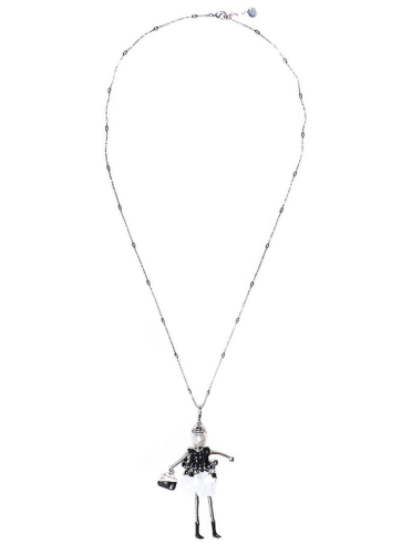 Фото Подвеска Miamelie кукла Клэр в черно-белом