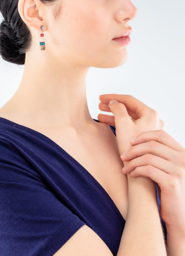 Фото Серьги Multicolour Brown Coeur de Lion 3018/21-1511