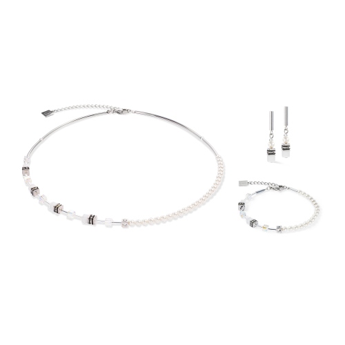 Фото Браслет Mini Fusion Pearls silver-white Coeur de Lion 4087/30-1417