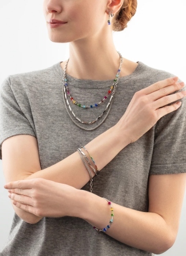 Фото Браслет Multicolour Silver Coeur de Lion 0146/32-1517 17