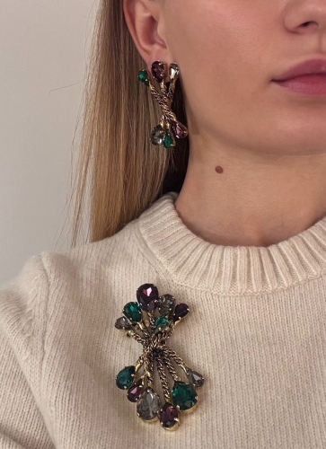 Фото Брошь "Хромосомы" Claudio Canzian CC00211106 violet