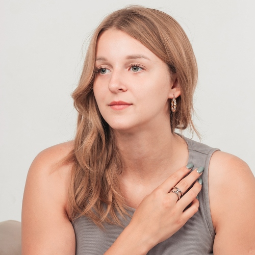 Серьги 3 в 1 Fiore Luna AWE2455-D