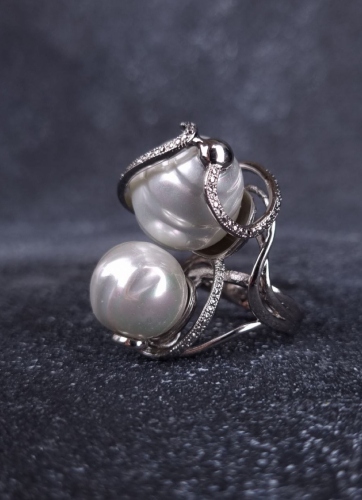 Фото Кольцо Madreperla MP02001001 white/silver